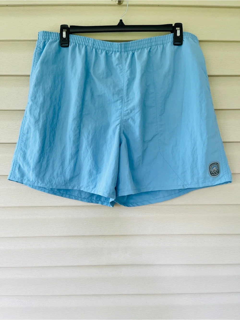 Patagonia Mens Shells NetPlus Light Blue Lined Swim Trunks Beach Size XXL
